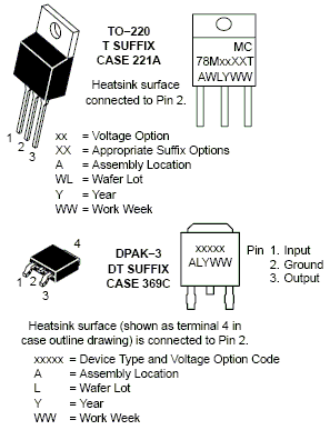MC78M: リニア電圧レギュレータ、500 mA、5～24 V、高PSRR、正