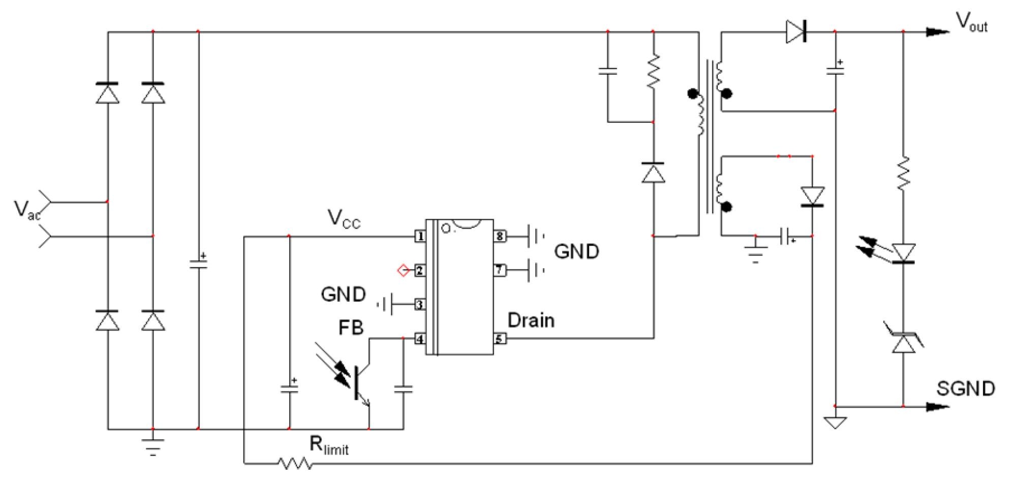 NCP1072: 高電圧スイッチング・レギュレータ (オフライン SMPS 対応)