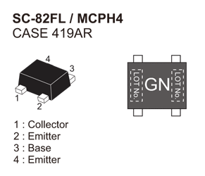 NSVF4015SG4: 低ノイズ・アンプ用 RF トランジスタ