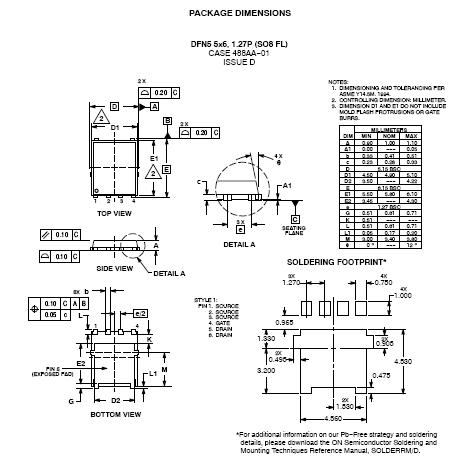 NTMFS4943N: Power MOSFET 30V 41A 7.2 mOhm Single N-Channel SO-8FL