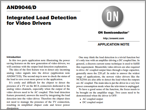 Integrated Load Detection for Video Drivers Thumbnail