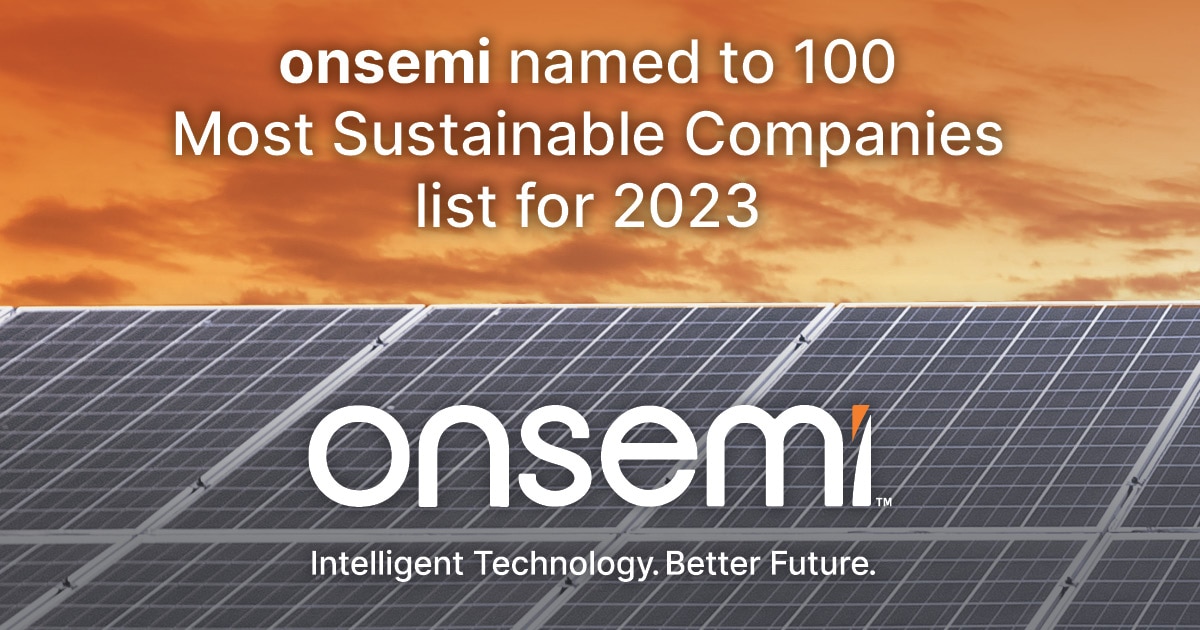 オンセミ、バロンズ誌の「2023年 米国で最も持続可能な100社」に選出