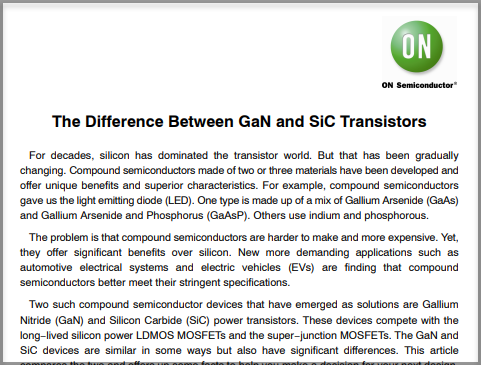 The Difference Between GaN and SiC Transistors Overview Tutotrial Thumbnail