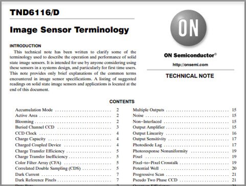 Image Sensor Terminology Technical Note Thumbnail