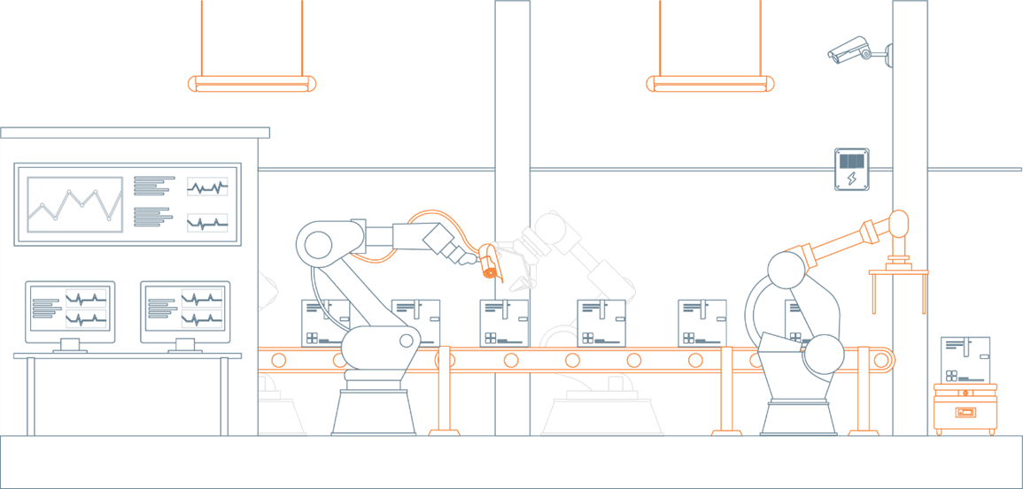 Robotic Arm on Industrial Production Line
