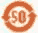 Orange circle 50 image